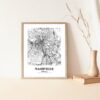 Eleville Unframed Nashville Tennessee City View Abstract Road Modern Map Art Print Poster Wall Office Home Decor Minimalist Line Art Hometown wgn417 - Image 5