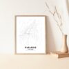 Eleville Unframed Paradise California City View Abstract Road Modern Map Art Print Poster Wall Office Home Decor Minimalist Line Art Hometown wgn441 - Image 5