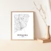 Eleville Unframed Pensacola Florida City View Abstract Road Modern Map Art Print Poster Wall Office Home Decor Minimalist Line Art Hometown wgn444 - Image 5