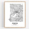 Eleville Unframed Perth Australia City View Abstract Road Modern Map Art Print Poster Wall Office Home Decor Minimalist Line Art Hometown wgn446 - Image 4