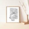 Eleville Unframed Perth Australia City View Abstract Road Modern Map Art Print Poster Wall Office Home Decor Minimalist Line Art Hometown wgn446 - Image 5