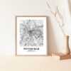 Eleville Unframed Pittsburgh Pennsylvania City View Abstract Road Modern Map Art Print Poster Wall Office Home Decor Minimalist Line Art Hometown wgn451 - Image 5