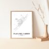 Eleville Unframed Playa del Carmen Mexico City View Abstract Road Modern Map Art Print Poster Wall Office Home Decor Minimalist Line Art Hometown wgn452 - Image 5