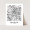Eleville Unframed Portland Oregon City View Abstract Road Modern Map Art Print Poster Wall Office Home Decor Minimalist Line Art Hometown wgn453 - Image 3