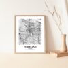 Eleville Unframed Portland Oregon City View Abstract Road Modern Map Art Print Poster Wall Office Home Decor Minimalist Line Art Hometown wgn453 - Image 5