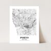 Eleville Unframed Porto Portugal City View Abstract Road Modern Map Art Print Poster Wall Office Home Decor Minimalist Line Art Hometown wgn454 - Image 3