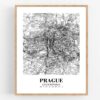Eleville Unframed Prague Czech Republic City View Abstract Road Modern Map Art Print Poster Wall Office Home Decor Minimalist Line Art Hometown wgn455 - Image 4