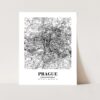 Eleville Unframed Prague Czech Republic City View Abstract Road Modern Map Art Print Poster Wall Office Home Decor Minimalist Line Art Hometown wgn455 - Image 3