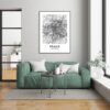 Eleville Unframed Prague Czech Republic City View Abstract Road Modern Map Art Print Poster Wall Office Home Decor Minimalist Line Art Hometown wgn455 - Image 7
