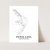 Eleville Unframed Punta Cana Dominican Republic City View Abstract Road Modern Map Art Print Poster Wall Office Home Decor Minimalist Line Art Hometown wgn456 - Image 3