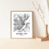 Eleville Unframed Quebec City Quebec City View Abstract Road Modern Map Art Print Poster Wall Office Home Decor Minimalist Line Art Hometown wgn457 - Image 5