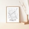 Eleville Unframed Quezon City Philippines City View Abstract Road Modern Map Art Print Poster Wall Office Home Decor Minimalist Line Art Hometown wgn458 - Image 5