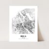 Eleville Unframed Riga Latvia City View Abstract Road Modern Map Art Print Poster Wall Office Home Decor Minimalist Line Art Hometown wgn462 - Image 3