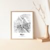 Eleville Unframed Riga Latvia City View Abstract Road Modern Map Art Print Poster Wall Office Home Decor Minimalist Line Art Hometown wgn462 - Image 5