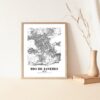 Eleville Unframed Rio de Janeiro Brazil City View Abstract Road Modern Map Art Print Poster Wall Office Home Decor Minimalist Line Art Hometown wgn463 - Image 5