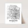 Eleville Unframed Rochester New York City View Abstract Road Modern Map Art Print Poster Wall Office Home Decor Minimalist Line Art Hometown wgn465 - Image 3