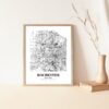 Eleville Unframed Rochester New York City View Abstract Road Modern Map Art Print Poster Wall Office Home Decor Minimalist Line Art Hometown wgn465 - Image 5