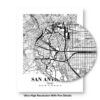 Eleville Unframed San Antonio Texas City View Abstract Road Modern Map Art Print Poster Wall Office Home Decor Minimalist Line Art Hometown wgn472 - Image 8