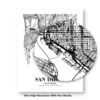 Eleville Unframed San Diego California City View Abstract Road Modern Map Art Print Poster Wall Office Home Decor Minimalist Line Art Hometown wgn473 - Image 8