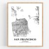 Eleville Unframed San Francisco California City View Abstract Road Modern Map Art Print Poster Wall Office Home Decor Minimalist Line Art Hometown wgn474 - Image 4