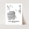 Eleville Unframed San Francisco California City View Abstract Road Modern Map Art Print Poster Wall Office Home Decor Minimalist Line Art Hometown wgn474 - Image 3