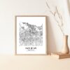 Eleville Unframed San Juan Puerto Rico City View Abstract Road Modern Map Art Print Poster Wall Office Home Decor Minimalist Line Art Hometown wgn476 - Image 5