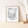 Eleville Unframed Scottsdale Arizona City View Abstract Road Modern Map Art Print Poster Wall Office Home Decor Minimalist Line Art Hometown wgn482 - Image 5