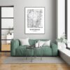 Eleville Unframed Scottsdale Arizona City View Abstract Road Modern Map Art Print Poster Wall Office Home Decor Minimalist Line Art Hometown wgn482 - Image 7
