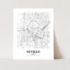 Eleville Unframed Seville Spain City View Abstract Road Modern Map Art Print Poster Wall Office Home Decor Minimalist Line Art Hometown wgn486 - Image 3