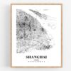 Eleville Unframed Shanghai China City View Abstract Road Modern Map Art Print Poster Wall Office Home Decor Minimalist Line Art Hometown wgn487 - Image 4