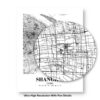 Eleville Unframed Shanghai China City View Abstract Road Modern Map Art Print Poster Wall Office Home Decor Minimalist Line Art Hometown wgn487 - Image 8