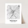 Eleville Unframed Sheffield United Kingdom City View Abstract Road Modern Map Art Print Poster Wall Office Home Decor Minimalist Line Art Hometown wgn488 - Image 3
