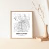 Eleville Unframed Shreveport Louisiana City View Abstract Road Modern Map Art Print Poster Wall Office Home Decor Minimalist Line Art Hometown wgn489 - Image 5