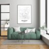 Eleville Unframed Siem Reap Cambodia City View Abstract Road Modern Map Art Print Poster Wall Office Home Decor Minimalist Line Art Hometown wgn490 - Image 7