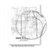 Eleville Unframed Sioux Falls South Dakota City View Abstract Road Modern Map Art Print Poster Wall Office Home Decor Minimalist Line Art Hometown wgn492 - Image 8