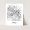 Eleville Unframed Sofia Bulgaria City View Abstract Road Modern Map Art Print Poster Wall Office Home Decor Minimalist Line Art Hometown wgn494 - Image 3
