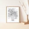Eleville Unframed Sofia Bulgaria City View Abstract Road Modern Map Art Print Poster Wall Office Home Decor Minimalist Line Art Hometown wgn494 - Image 5