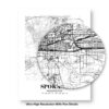 Eleville Unframed Spokane Washington City View Abstract Road Modern Map Art Print Poster Wall Office Home Decor Minimalist Line Art Hometown wgn495 - Image 8