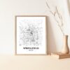 Eleville Unframed Springfield Missouri City View Abstract Road Modern Map Art Print Poster Wall Office Home Decor Minimalist Line Art Hometown wgn496 - Image 5