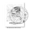Eleville Unframed Springfield Missouri City View Abstract Road Modern Map Art Print Poster Wall Office Home Decor Minimalist Line Art Hometown wgn496 - Image 8