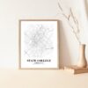 Eleville Unframed State College Pennsylvania City View Abstract Road Modern Map Art Print Poster Wall Office Home Decor Minimalist Line Art Hometown wgn500 - Image 5