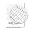 Eleville Unframed State College Pennsylvania City View Abstract Road Modern Map Art Print Poster Wall Office Home Decor Minimalist Line Art Hometown wgn500 - Image 8
