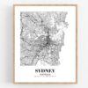 Eleville Unframed Sydney Australia City View Abstract Road Modern Map Art Print Poster Wall Office Home Decor Minimalist Line Art Hometown wgn503 - Image 4