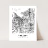 Eleville Unframed Tacoma Washington City View Abstract Road Modern Map Art Print Poster Wall Office Home Decor Minimalist Line Art Hometown wgn505 - Image 3