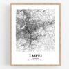Eleville Unframed Taipei Taiwan City View Abstract Road Modern Map Art Print Poster Wall Office Home Decor Minimalist Line Art Hometown wgn506 - Image 4
