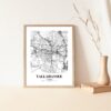 Eleville Unframed Tallahassee Florida City View Abstract Road Modern Map Art Print Poster Wall Office Home Decor Minimalist Line Art Hometown wgn507 - Image 5
