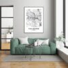 Eleville Unframed Tallahassee Florida City View Abstract Road Modern Map Art Print Poster Wall Office Home Decor Minimalist Line Art Hometown wgn507 - Image 7