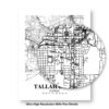 Eleville Unframed Tallahassee Florida City View Abstract Road Modern Map Art Print Poster Wall Office Home Decor Minimalist Line Art Hometown wgn507 - Image 8