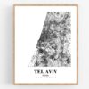 Eleville Unframed Tel Aviv Israel City View Abstract Road Modern Map Art Print Poster Wall Office Home Decor Minimalist Line Art Hometown wgn510 - Image 4