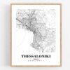 Eleville Unframed Thessaloniki Greece City View Abstract Road Modern Map Art Print Poster Wall Office Home Decor Minimalist Line Art Hometown wgn513 - Image 4